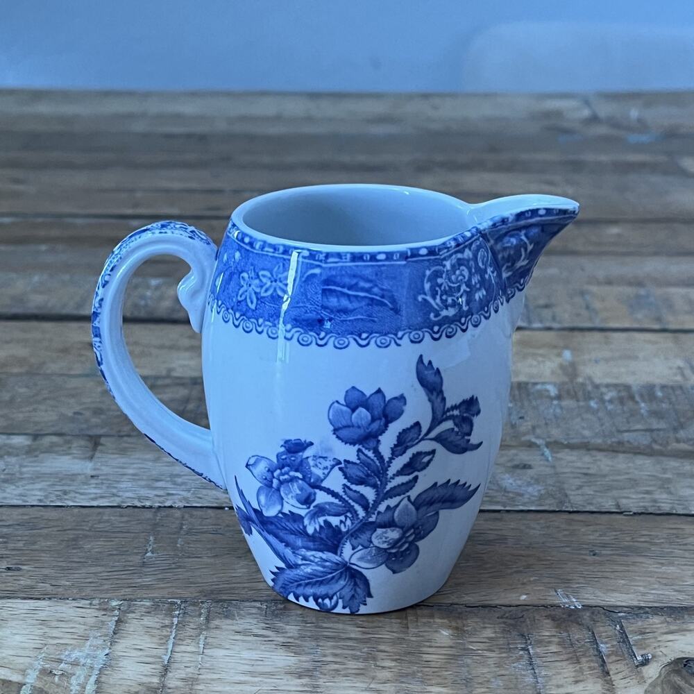 Spode Copeland “Camilla” Blue Floral Creamer Made in England